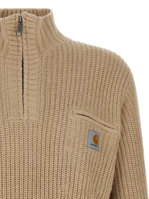 'Detroit Half zip' sweater Man CARHARTT WIP Beige