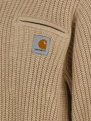 'Detroit Half zip' sweater 75% acetate 15% wool 10% nylon CARHARTT WIP Beige