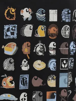 'C Logo Archive' T-shirt 100% organic cotton CARHARTT WIP Black