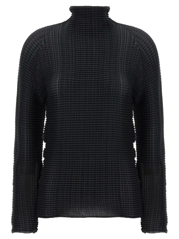 'Wooly Pleats' blouse ISSEY MIYAKE Black