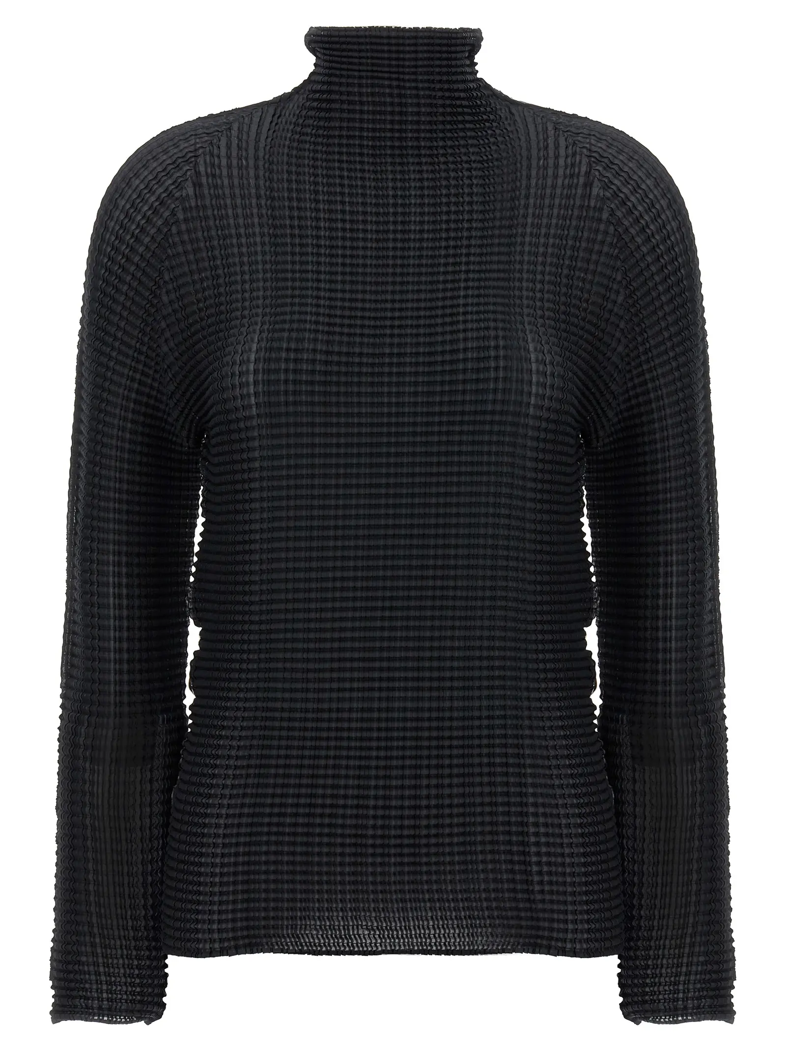 Блуза Wooly Pleats Issey Miyake Чорна 1 'Wooly Pleats' blouse ISSEY MIYAKE Black