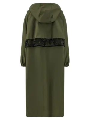 'Incisa' trench coat Woman LE TWINS Green
