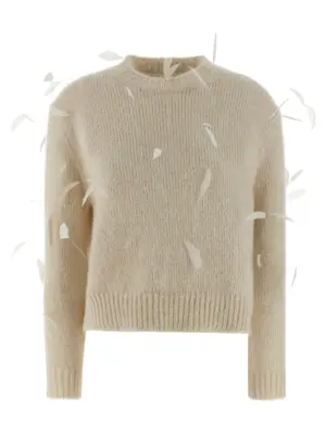 Feather sweater JIL SANDER White