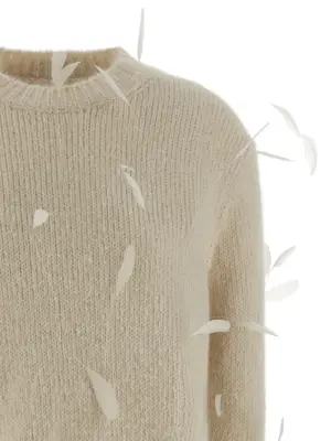 Feather sweater Woman JIL SANDER White
