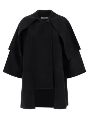 Cape coat FEDERICA BONIFACI Black