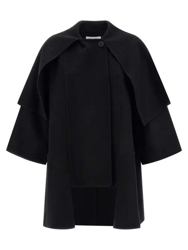 Cape coat FEDERICA BONIFACI Black