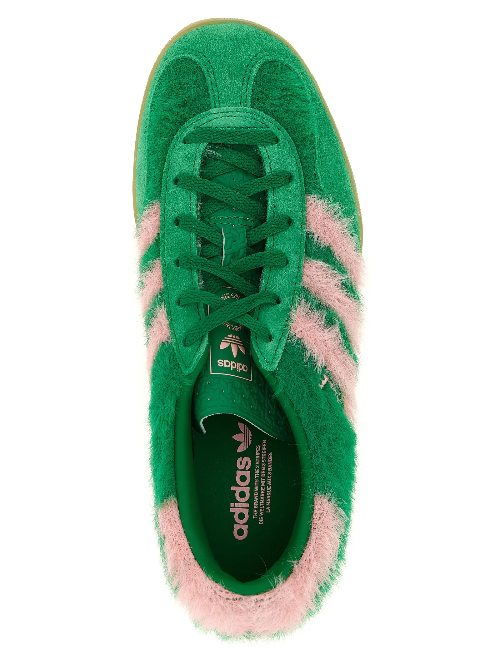 Кросівки Gazelle Indoor Adidas Originals Зелені 4 'Gazelle Indoor' sneakers 100% calfskin leather (Bos Taurus) ADIDAS ORIGINALS Green
