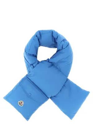 Padded scarf MONCLER Blue