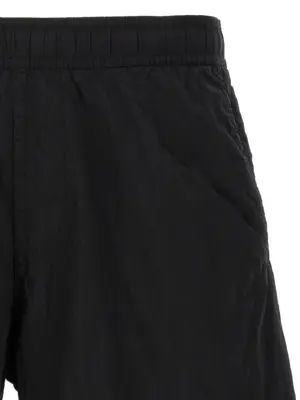 Logo patch swim shorts Man STONE ISLAND Black