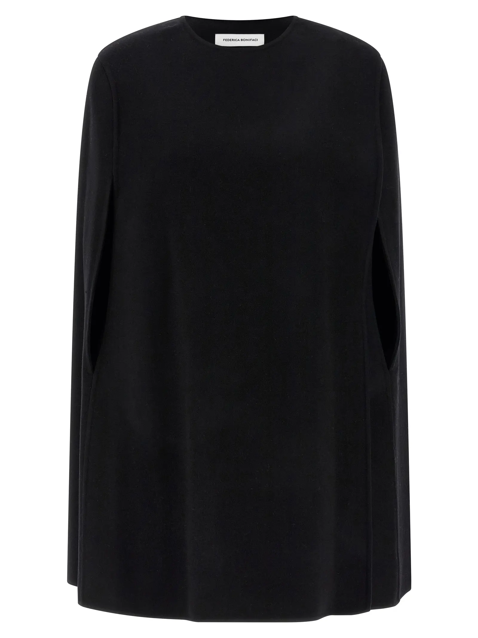 Кейп Wrap FEDERICA BONIFACI Чорний 1 Wrap cape FEDERICA BONIFACI Black