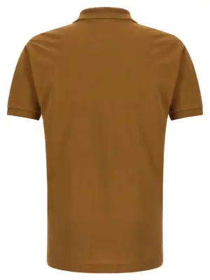 Logo patch polo shirt L1212DPC LACOSTE Brown