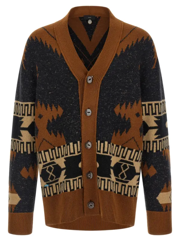 'Dreamscape Icon' cardigan ALANUI Brown