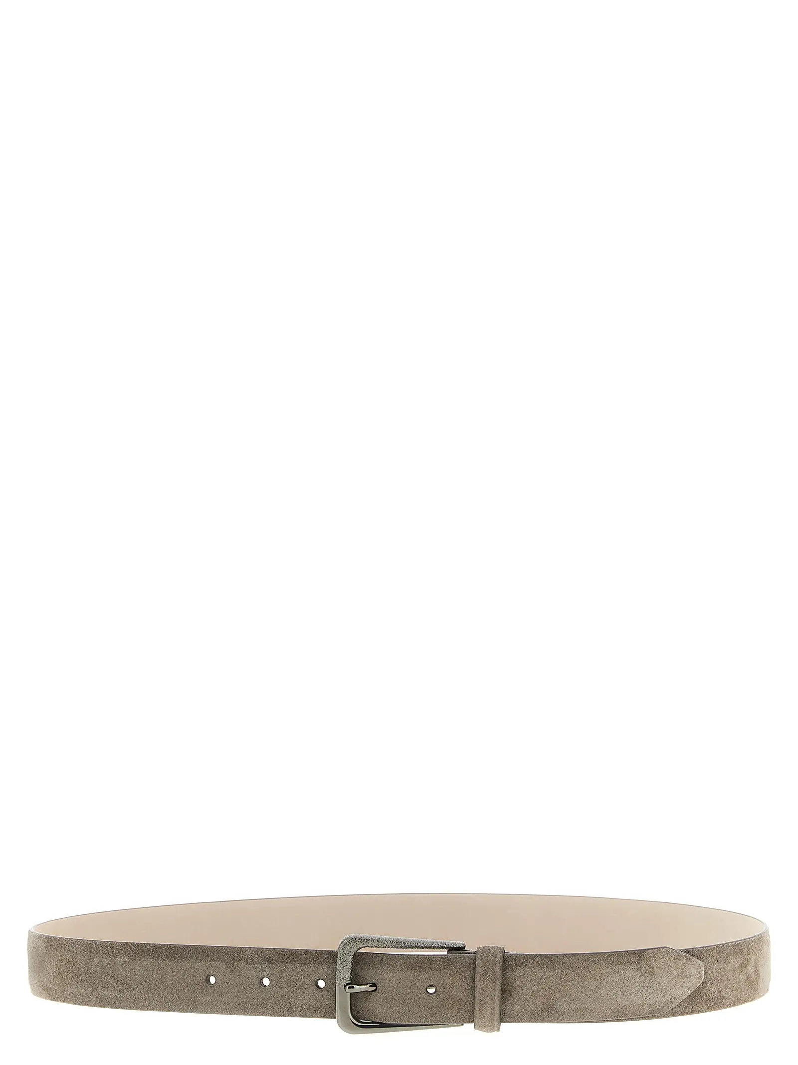 Пояс Suede Brunello Cucinelli Сірий 1 Suede belt BRUNELLO CUCINELLI Gray