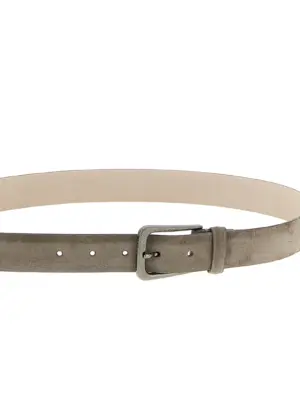 Suede belt Woman BRUNELLO CUCINELLI Gray