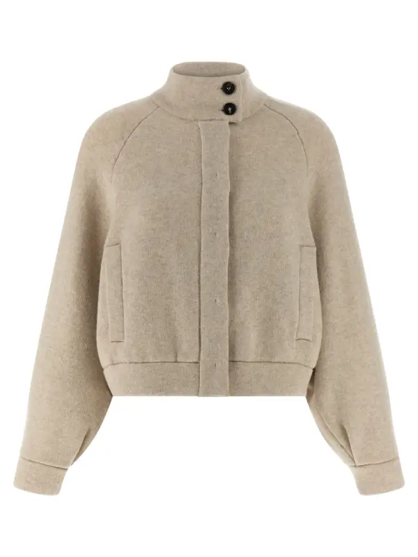 'Shiny Detail' cardigan BRUNELLO CUCINELLI Beige