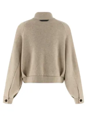 'Shiny Detail' cardigan M12207306CFT47 BRUNELLO CUCINELLI Beige