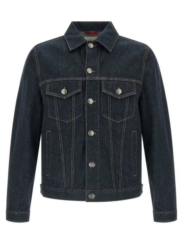 Denim jacket BRUNELLO CUCINELLI Blue