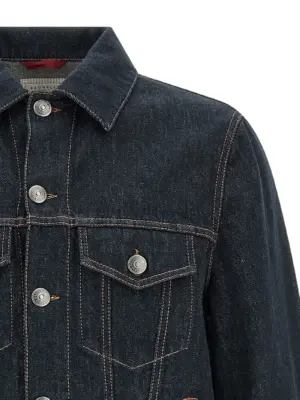 Denim jacket Man BRUNELLO CUCINELLI Blue