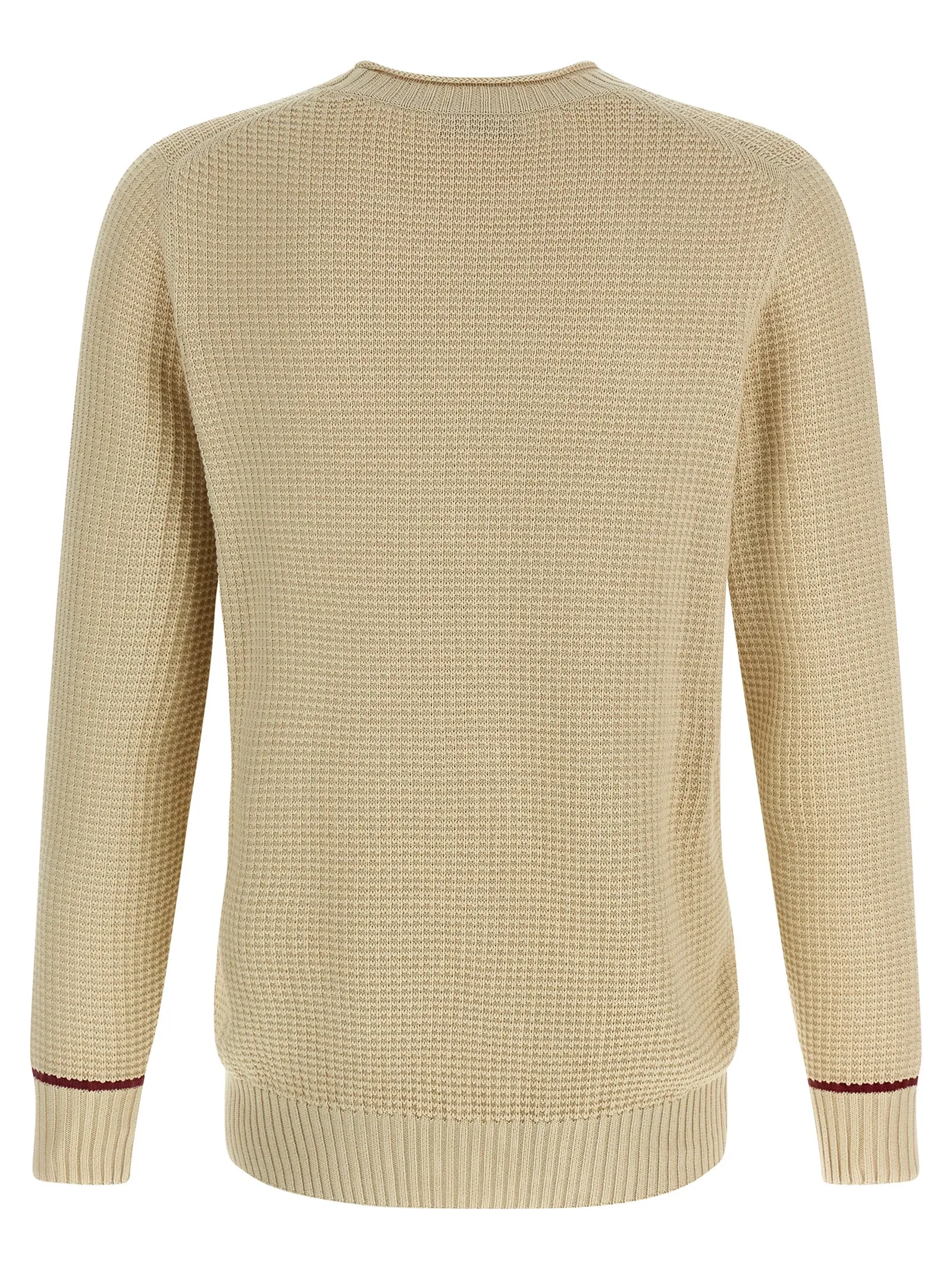Светр бавовняний Waffle Stitch Brunello Cucinelli Бежевий 2 Waffle stitch cotton sweater M28708800PCBJ43 BRUNELLO CUCINELLI Beige
