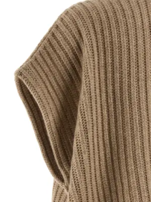 Cashmere vest 100% cashmere BRUNELLO CUCINELLI Beige