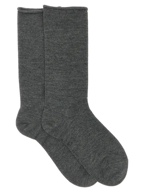 Cashmere knit socks BRUNELLO CUCINELLI Gray