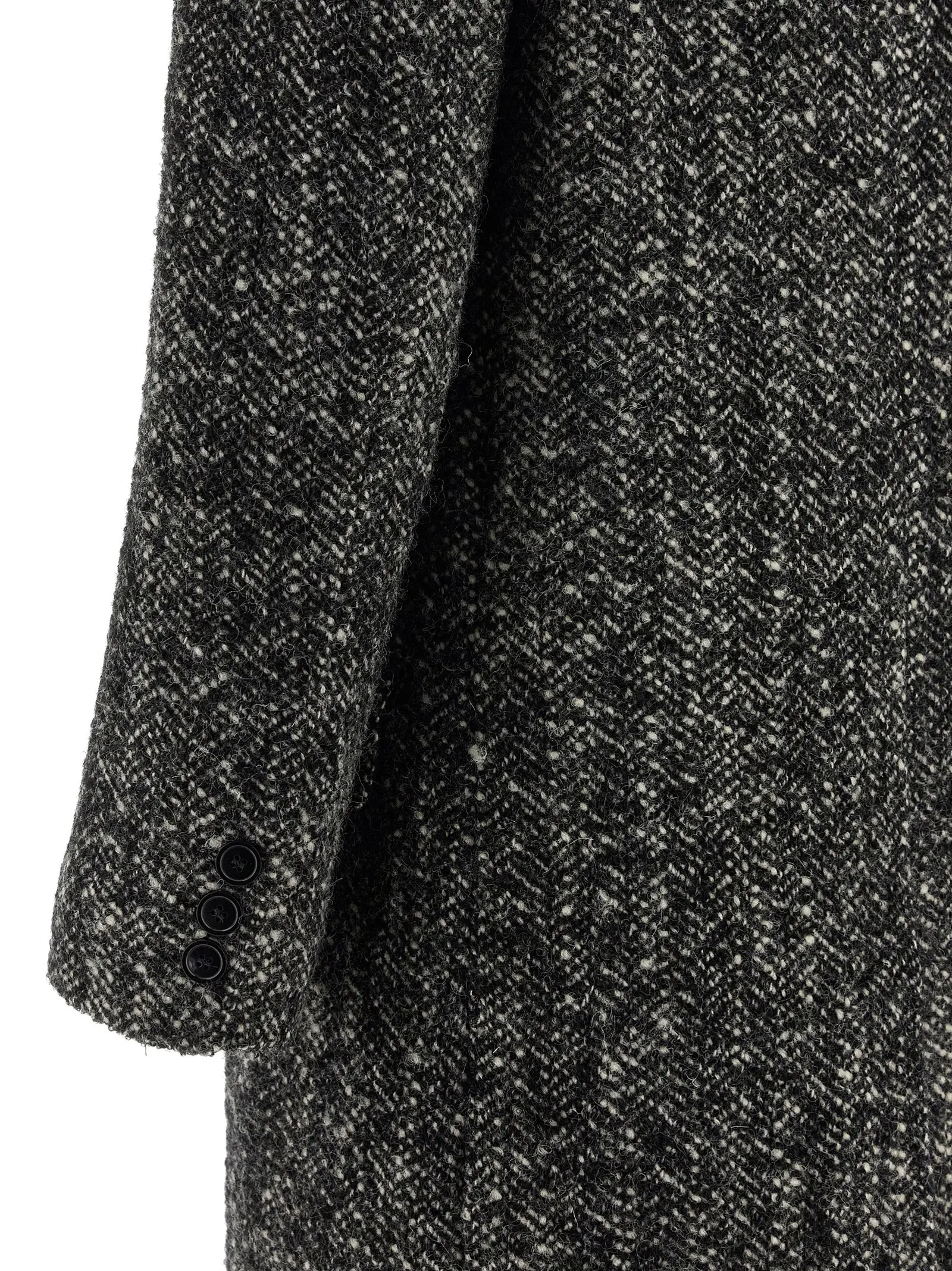 Пальто Ebyane Isabel Marant Чорне 4 'Ebyane' coat 52% virgin wool 17% polyester 16% acetate 15% wool ISABEL MARANT Black