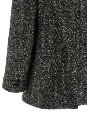 'Ezzia' jacket 52% virgin wool 17% polyester 16% acetate 15% wool ISABEL MARANT Black