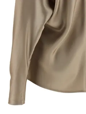 Silk blouse 100% silk BRUNELLO CUCINELLI Beige