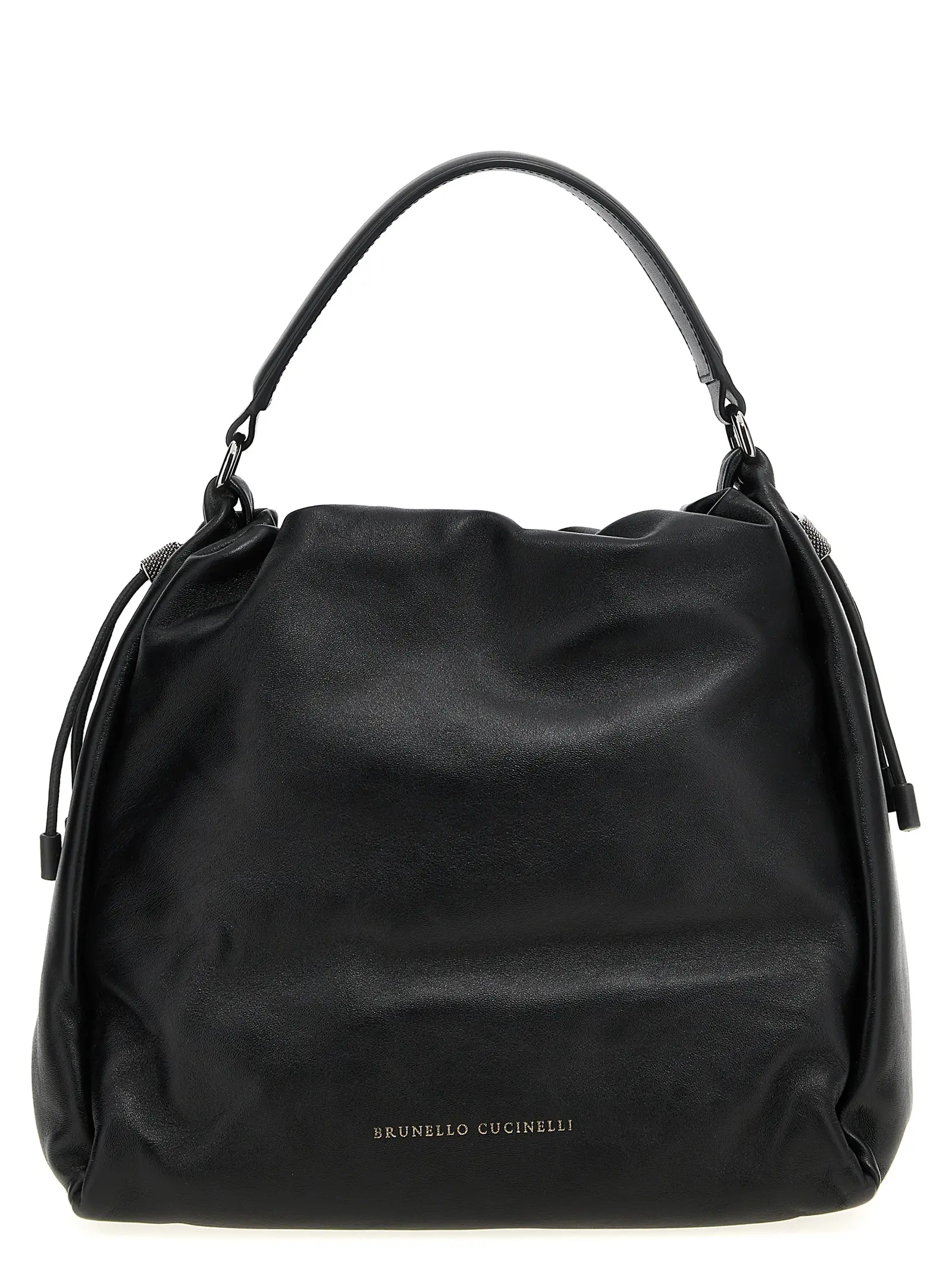 Сумка Bucket Mellow Brunello Cucinelli Чорна 1 'Bucket Mellow' handbag BRUNELLO CUCINELLI Black