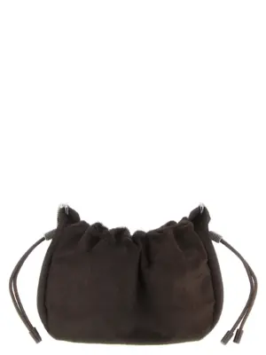 'Bucket Mellow' mini crossbody bag BRUNELLO CUCINELLI Brown