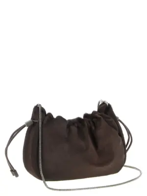 'Bucket Mellow' mini crossbody bag MBLXD2667C4398 BRUNELLO CUCINELLI Brown
