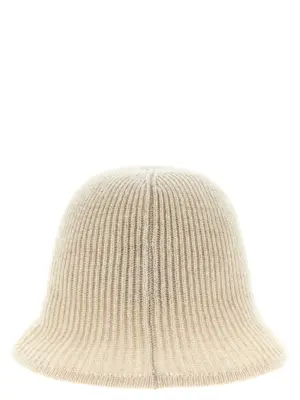 Sparkling cashmere beanie Woman BRUNELLO CUCINELLI Beige