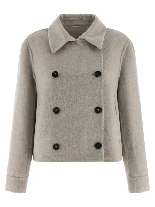 Cashmere coat BRUNELLO CUCINELLI Gray