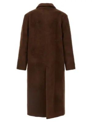 'Alois' coat MFW25ALOISBRUSHEDTAUPEALPACA SÉFR Brown