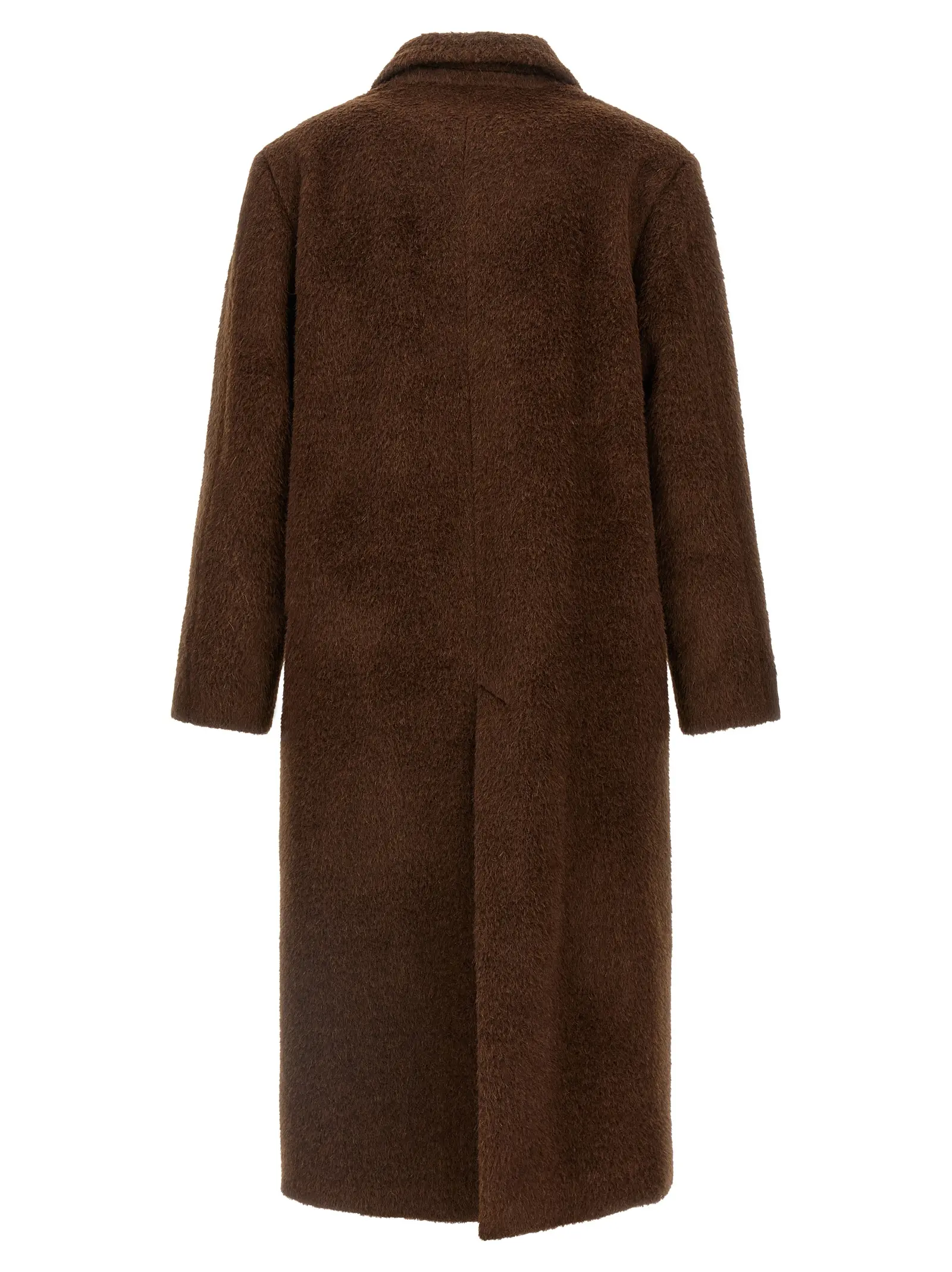 Пальто Alois Séfr Коричневе 2 'Alois' coat MFW25ALOISBRUSHEDTAUPEALPACA SÉFR Brown