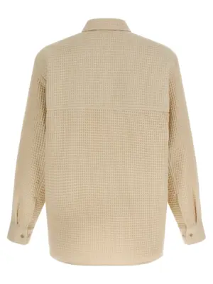 'Oseary' overshirt MFW25OSEARYIVORYWAFFLE SÉFR Beige