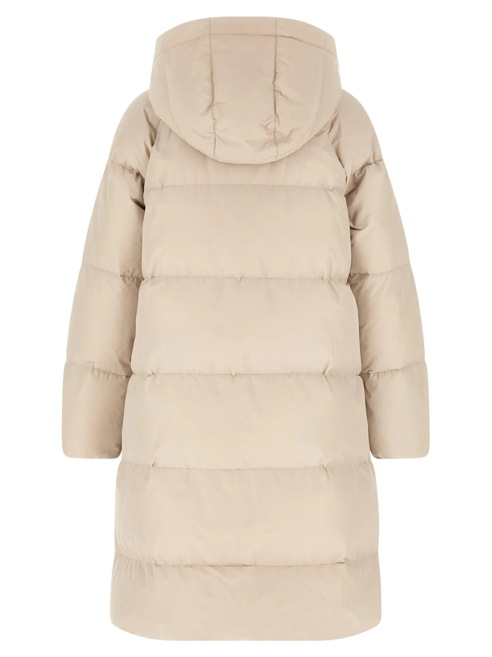 Пуховик Shiny Zipper Pull Brunello Cucinelli Бежевий 3 'Shiny Zipper Pull' down jacket Woman BRUNELLO CUCINELLI Beige