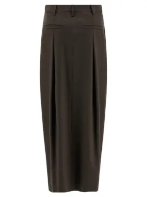 'Sartorial Curved' skirt MG513G3841C4222 BRUNELLO CUCINELLI Brown