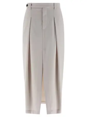 'Sartorial Curved' skirt BRUNELLO CUCINELLI White