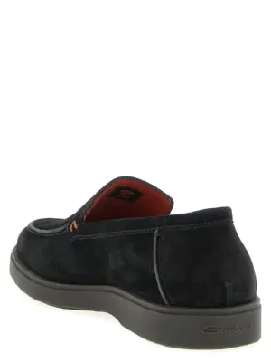 'Drain' loafers Man SANTONI Black