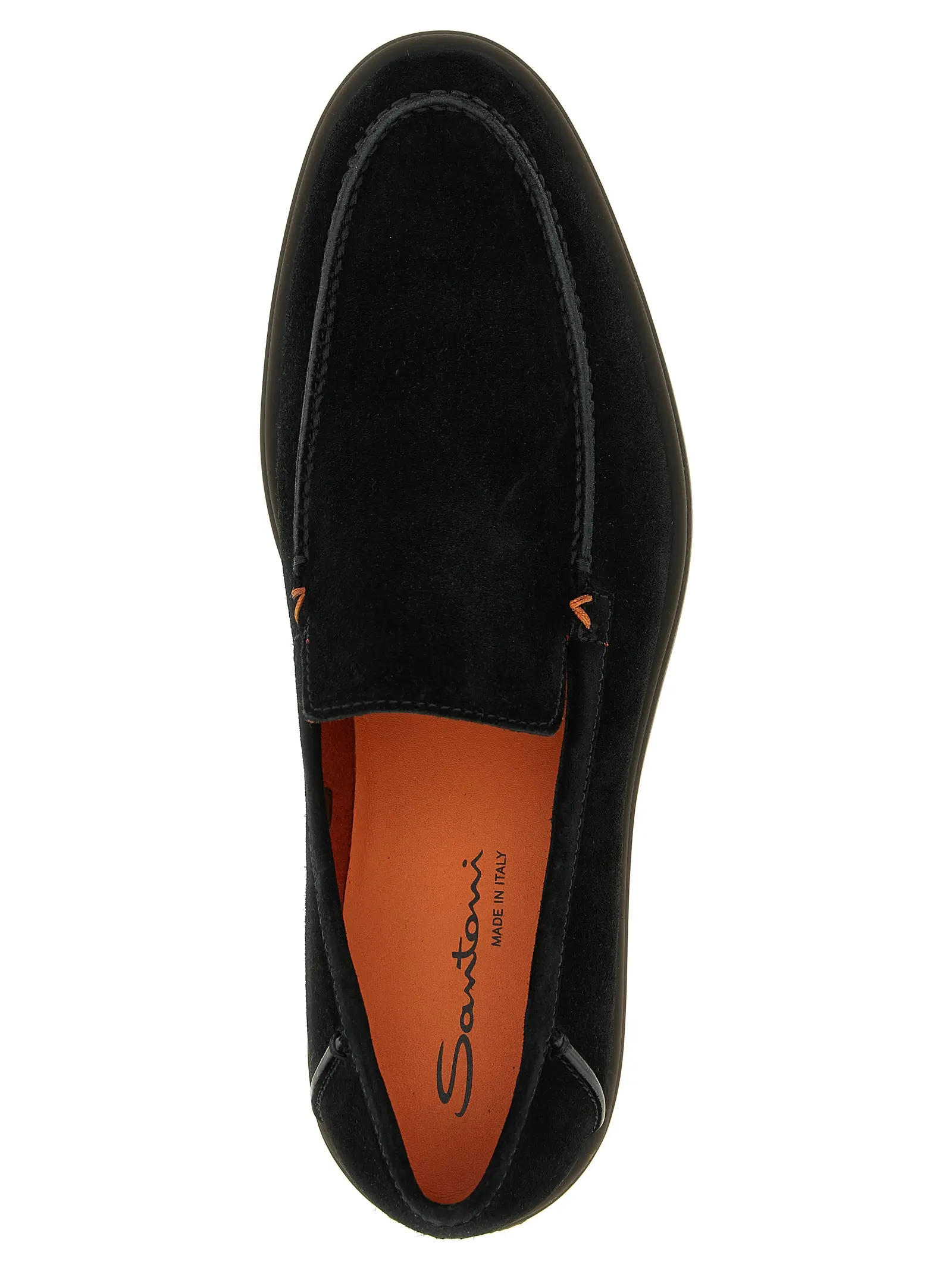 Лофери Drain Santoni Чорні 4 'Drain' loafers 100% calfskin leather (Bos Taurus) SANTONI Black