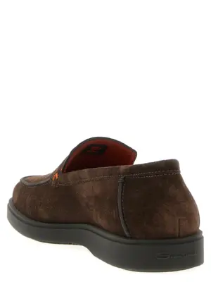 'Drain' loafers Man SANTONI Brown