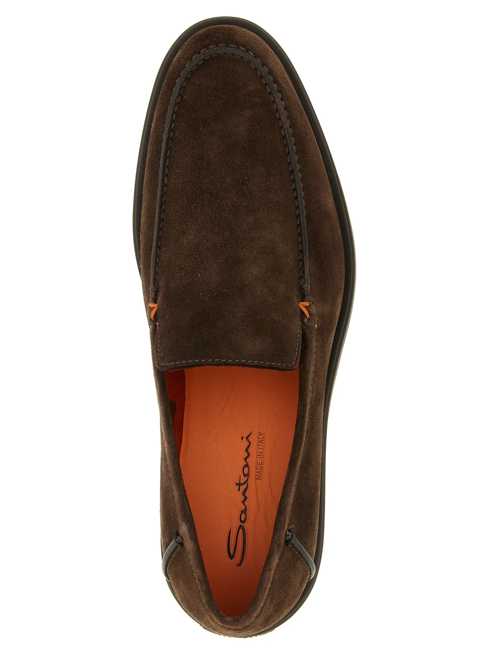 Лофери Drain Santoni Коричневі 4 'Drain' loafers 100% calfskin leather (Bos Taurus) SANTONI Brown