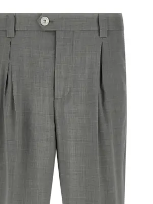 Mélange wool pants Man BRUNELLO CUCINELLI Gray