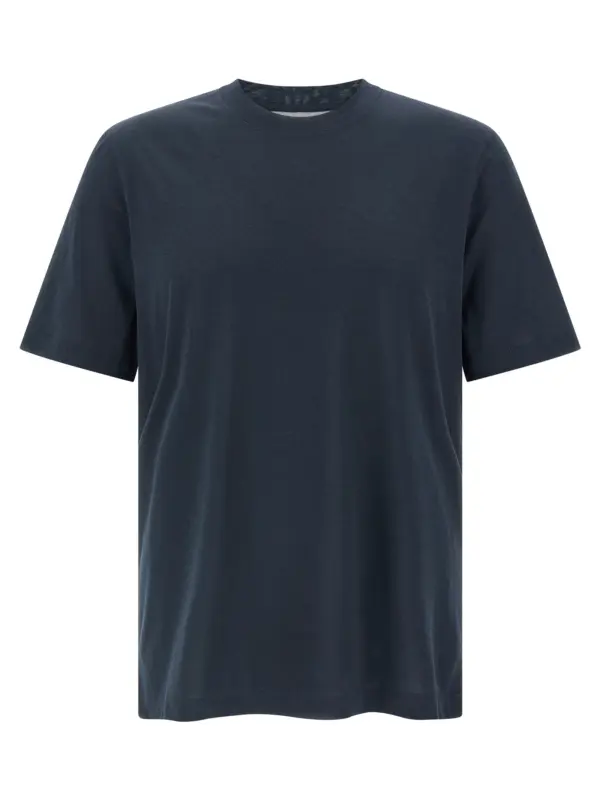 Silk t-shirt BRUNELLO CUCINELLI Blue