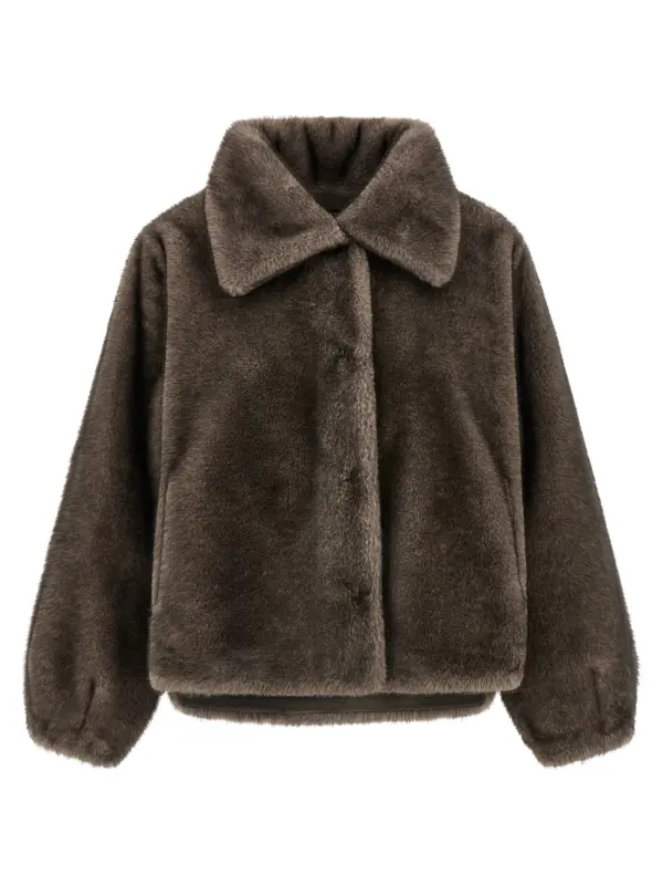 Mink faux fur LOU ANDREA Brown