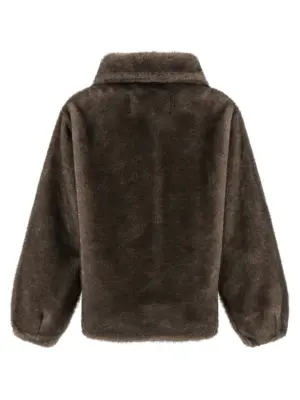 Mink faux fur MK2566SILVERGREY LOU ANDREA Brown