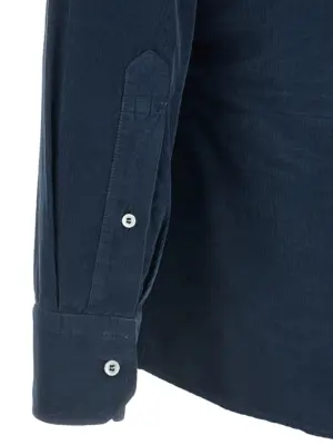 Corduroy shirt 100% cotton BRUNELLO CUCINELLI Blue