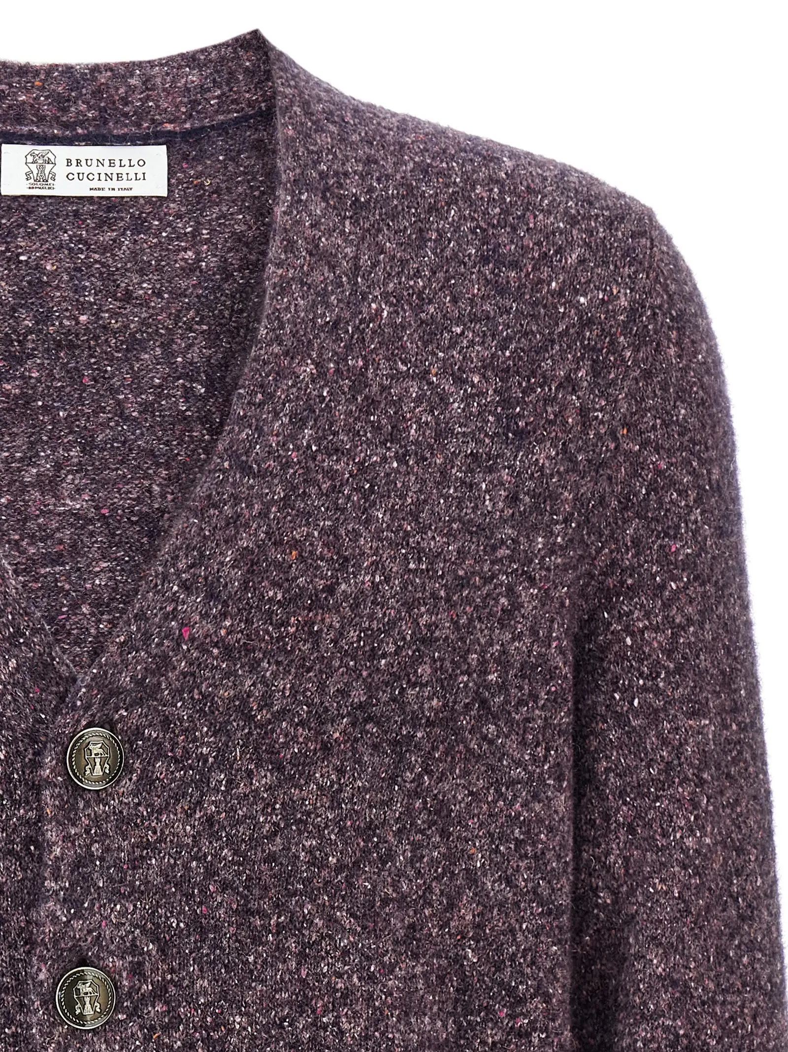 Кардиган на ґудзиках Brunello Cucinelli Фіолетовий 3 Buttoned cardigan Man BRUNELLO CUCINELLI Purple
