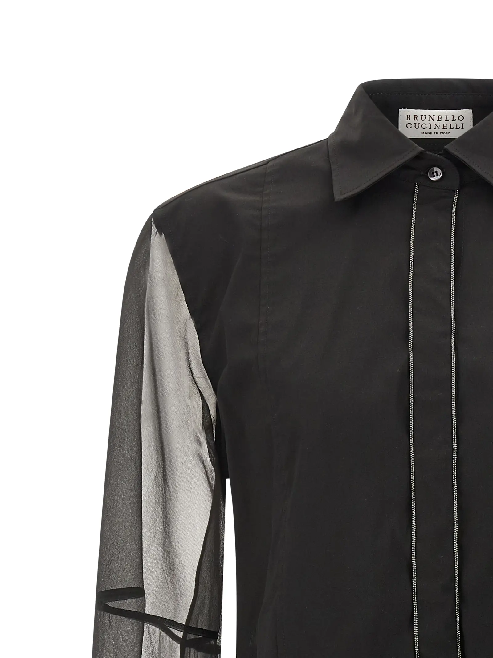 Сорочка Double layer Brunello Cucinelli Чорна 3 Double layer shirt Woman BRUNELLO CUCINELLI Black